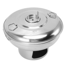 Dry ice hot pot portable round design charcoal hot pot for banquets-8460