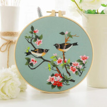 Chinese Style Embroidery Kit Hand Stitch Kit Cross Stitch Kit Hoop Embroidery Kit Handmade DIY Embroidery