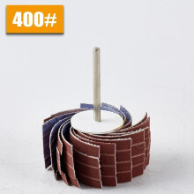 1pc 3mm Shank Sandpaper Grinding Wheel 80-600grit Grinding Polishing Sandpaper Flap Wheel for Rotary