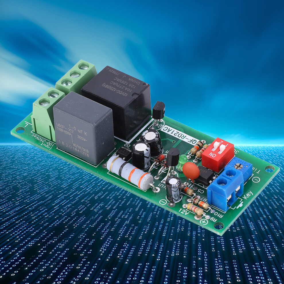 100-220V Ac Delay Off Time Relay Module Timer Switch Board 0-300Min 4311323859333
