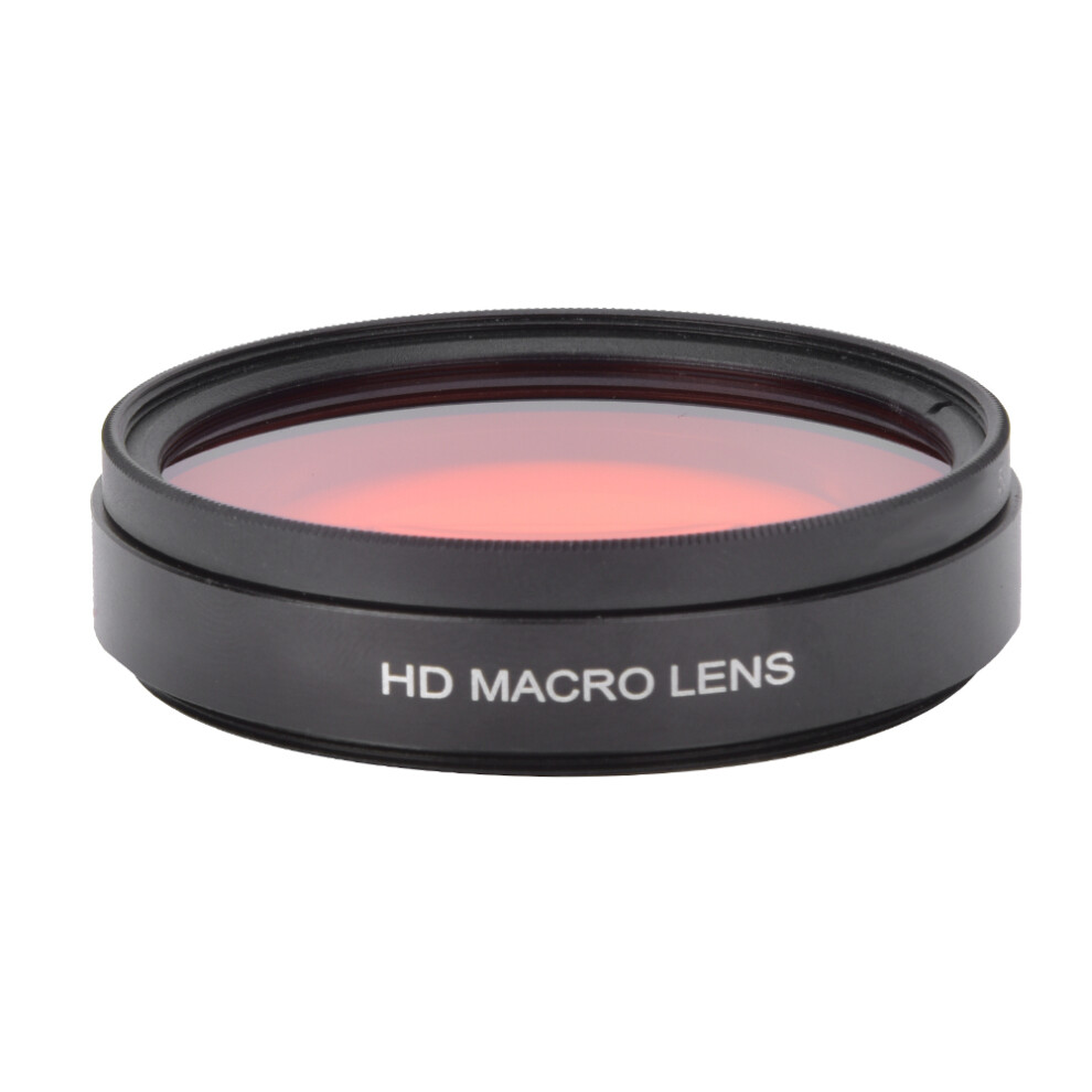 Junestar Optical Glass Underwater Diving 58Mm Filter With 16X Macro Lens For Gopro5 Action Camera Red 5091323859869
