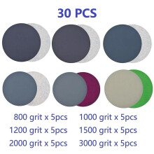 20pcs 3 Inch Sanding Discs Hook Loop Sanding Discs Grit 3000 /5000 /7000/10000 Round Sandpaper Disc