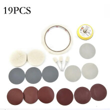 19pcs/set Watch Glass Polishing Kit Primer Polishing Cleaning Scratch Removal Polishing Tools Glass