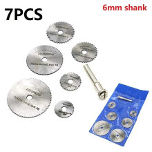 7pcs Mini HSS Circular Saw Cutting Disc Rotary Metal Cutting Tool Wood Cutting Cutting Disc Disc Cutter