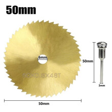 Circular Saw Blade Set 50/60mm HSS High Speed Steel Saw Disc with Extension Rod Cutting Discs for Wood