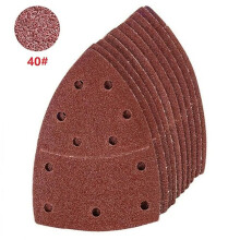 10pcs Sanding Sheets 11 Holes Hook Loop Abrasive Sanding Disc Polishing Pad for PSM 160A Detail Palm