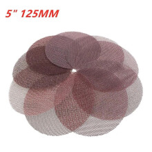 10 Sheets 5 Inch Mesh Hook Loop Sanding Discs Dust Free Sandpaper 80 to 600 Grit Anti-Blocking Sharp