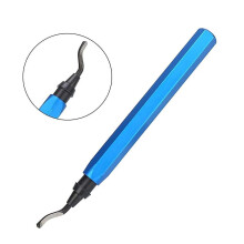 RB1000 Metal Burr Deburrer Deburring Scraper Aluminum Handle Trimming Device with 10 Blades Plastic