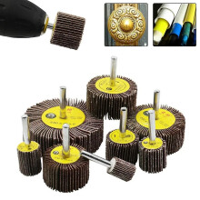 8pcs 80 Grit Grinding Flap Wheel Disc 6mm Shank Grinding Disc Sandpaper Polishing Tools for 15-80mm