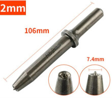 1pc Pneumatic Rivet Head Semi Hollow Full Rivet Head Air Rivet Impact Head Pneumatic Tool Drilling Removal