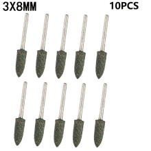 10pcs 4-12mm Rubber Polishing Burr Point Bit 3-1/8'' Shank Grinding Head Polishing Polishing Disc for