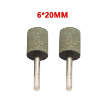 2pcs 6mm Shank Cylinder Abrasive Rubber Polishing Burr Mounted Point Grinding Head Polishing Abrasive