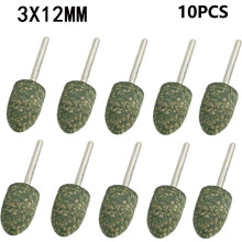10pcs 4-12mm Rubber Polishing Burr Point Bit 3-1/8'' Shank Grinding Head Polishing Polishing Disc for