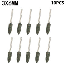 10pcs 4-12mm Rubber Polishing Burr Point Bit 3-1/8'' Shank Grinding Head Polishing Polishing Disc for