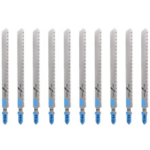 10pcs T318A HSS Jig Reciprocating Saw Blades T-Shank Saw Blades Jigsaw Blade for Wood PVC Thin Metal