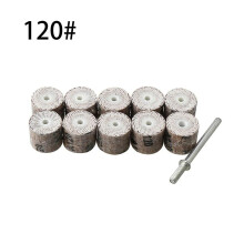 10pcs 12mm Sandpaper Polishing Bits Flap Wheel Sandpaper Grinding Disc Sanding Roller Pug-Wheel for