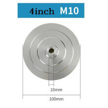 1pc 3"/4" Pad Diamond Polishing Pad Hook and Loop Aluminum Base Holder for M14 M10 M16 5/8-11 Angle