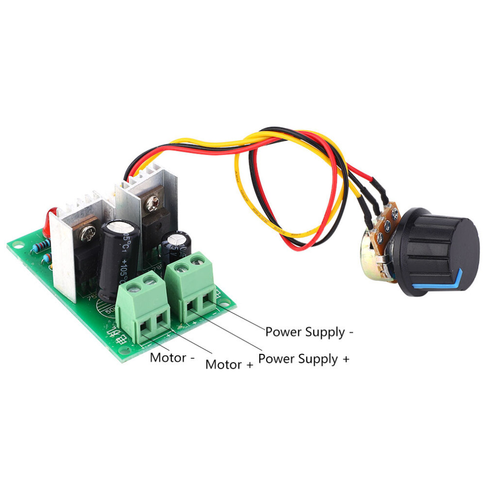 10A Pwm Pulse Width Dc Motor Speed Controller Speed Regulator Switch 12V 24V 36V 3271323861440