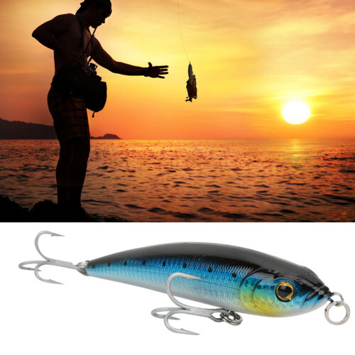 Sinkender Bleistiftfisch Köder Hartplastikköder 140mm mit 3D-Augen & Haken