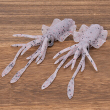 2Pcs Squid Shape Soft Bait Artificial Fish Lure Tackle for Sea Boat Fishing