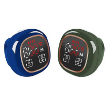 Anti-Dry-Burning Alarm Touch Screen Time Pot Lid Handle Charging Alarm Pot Lid Bead - Green-23815