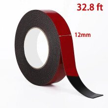 Black Foam Double Sided Tape Fixing Tape PE Foam Double Sided Tape For Mounting Fixing 10m Length 1mm