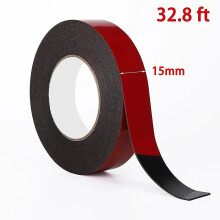 Black Foam Double Sided Tape Fixing Tape PE Foam Double Sided Tape For Mounting Fixing 10m Length 1mm