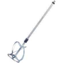 Paint and mud mixing paddle for drilling mixer concrete mixer mortar mixer, silver-25555