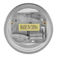 12 Tones Mini Hand Music Box Acrylic Mechanical Music Box Decorations GiftSilver