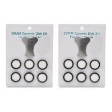 14pcs Mist Maker Maintenance Kit, Ceramic Ceramic Discs Replacement Key Parts Kits for Mist Machine-26859
