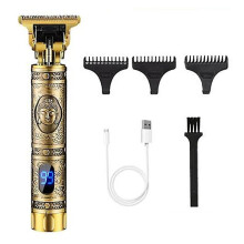 Rechargeable T9 Hair Clipper Baldheaded Electric Shaver Hairdressing Trimmer Hair Cutting Machine,Buddha