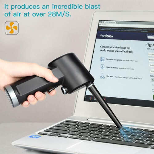(Accessories)Cordless AIR Duster, Replacement for Compressed Spray Gas Cans, Rechargeable Blower for 2