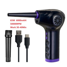 (65 W, 6000 mAh) Druckluft-Staubtuch für Computer-Tastatur, PC, Auto, Reinigung, 51.000 U/min, USB-Aufladung,