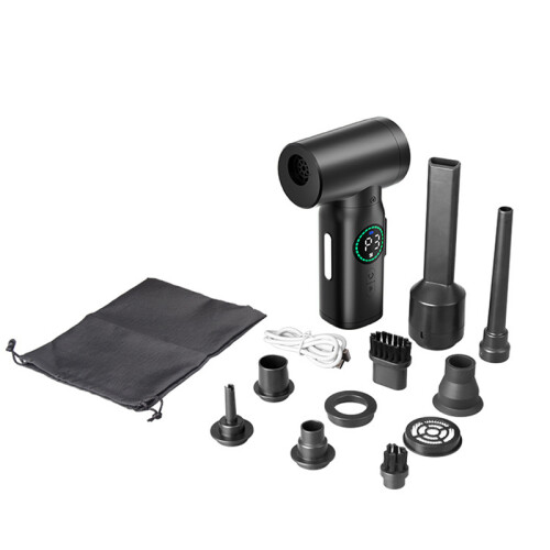 (Set B)2 in 1 Air Blower 7500mAH Compressed Air Duster Protable Vacuum Cleaner Cordless 3 Speed USB