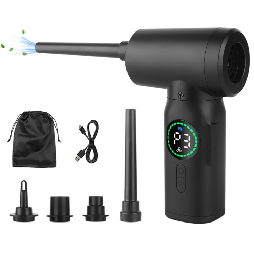 (100W Plus -1)Compressed Air Duster For Computer Keyboard PC Car Clean 51000 RPM USB Charging Portable