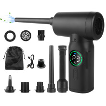 (100 W Plus -2) Druckluft-Staubtuch für Computer-Tastatur, PC, Auto, Reinigung, 51.000 U/min, USB-Aufladung,