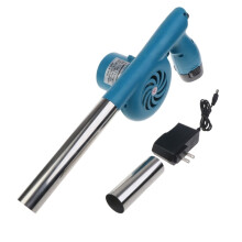 (Blau) F1CD Outdoor Barbecue Fan Kabelloses elektrisches Luftgebläse Wiederaufladbares BBQ Grill Feuerbalgwerkzeug