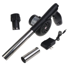 (2x Rohr 2x batterien)Outdoor Barbecue Fan Drahtlose Elektrische Luft Gebläse Wiederaufladbare BBQ Grill