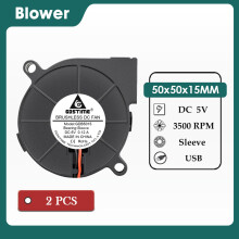 (5015) 2 STÜCKE Gdstime DC 5 V USB-Lüfter 5015 Turbo Radialventilator 7530 Brushless Router-Kühler 12032