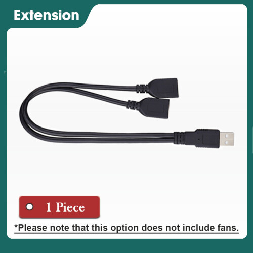 (Cavo di prolunga) 2 pezzi Gdstime DC 5V Ventola USB 5015 Ventola radiale turbo 7530 Raffreddatore per