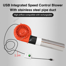 (C) USB-betriebener Grillgebläse, Holzkohleventilator, elektrischer Gebläsestarter für Holzkohle, Camping,