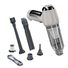 (Grau) 12000PA 120W Bürstenloser Motor Autostaubsauger USB Wiederaufladbarer Luftstaubsauger Handreiniger