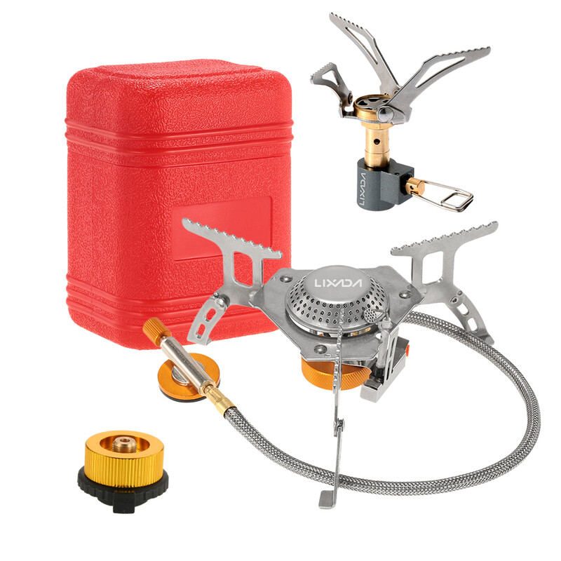 Kit Adaptateur Pour Réchaud De Camp BKAD500 – Petit – Noir – 4 Pièces