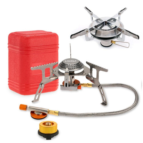 2x Mini brûleur de cuisson extérieur 3000W pliable camping