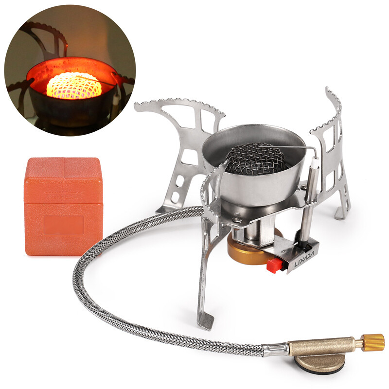 Réchaud de Camping, Pliable Mini Gaz Brûleur Camping Stove Compact