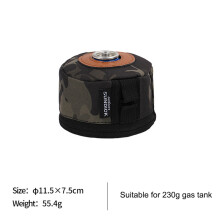 (S Zwart) Beschermhoes voor benzineblik 230/450g Benzinetankhoes Luchtfleswikkelhoes Tissuebox met zijkant
