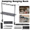 (Style A)Camping Table Hanging Rack Shelf Portable Foldable Tabletop Board Detachable Bracket Plate 2