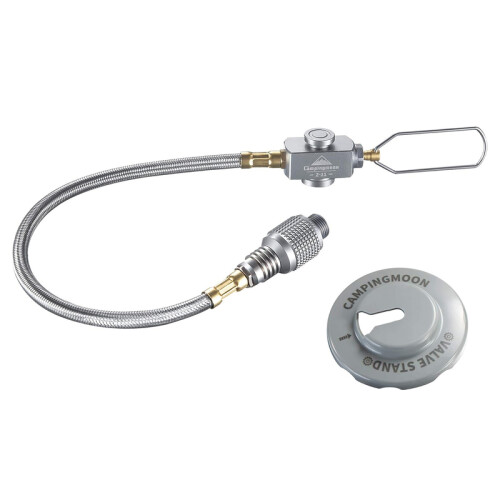 Tuyau De Gaz Campingmoon 55 Cm – Valve EN417, Tressé Inox, Super Pratique Et Sûr Pour Le Camping !