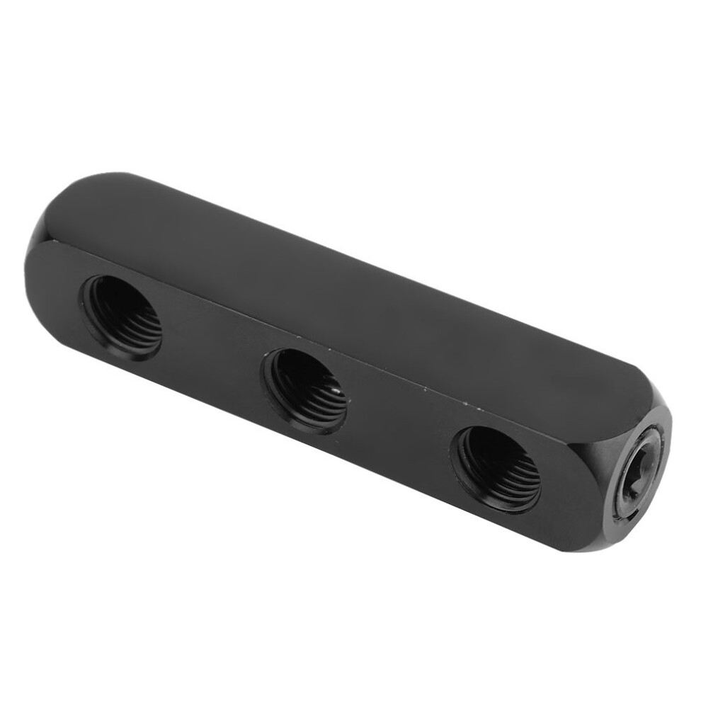 Sus304 Pneumatic Air Hose Inline Manifold Block Splitter 1/4 Inch Bspp Thread Black3 Way 4641323869453