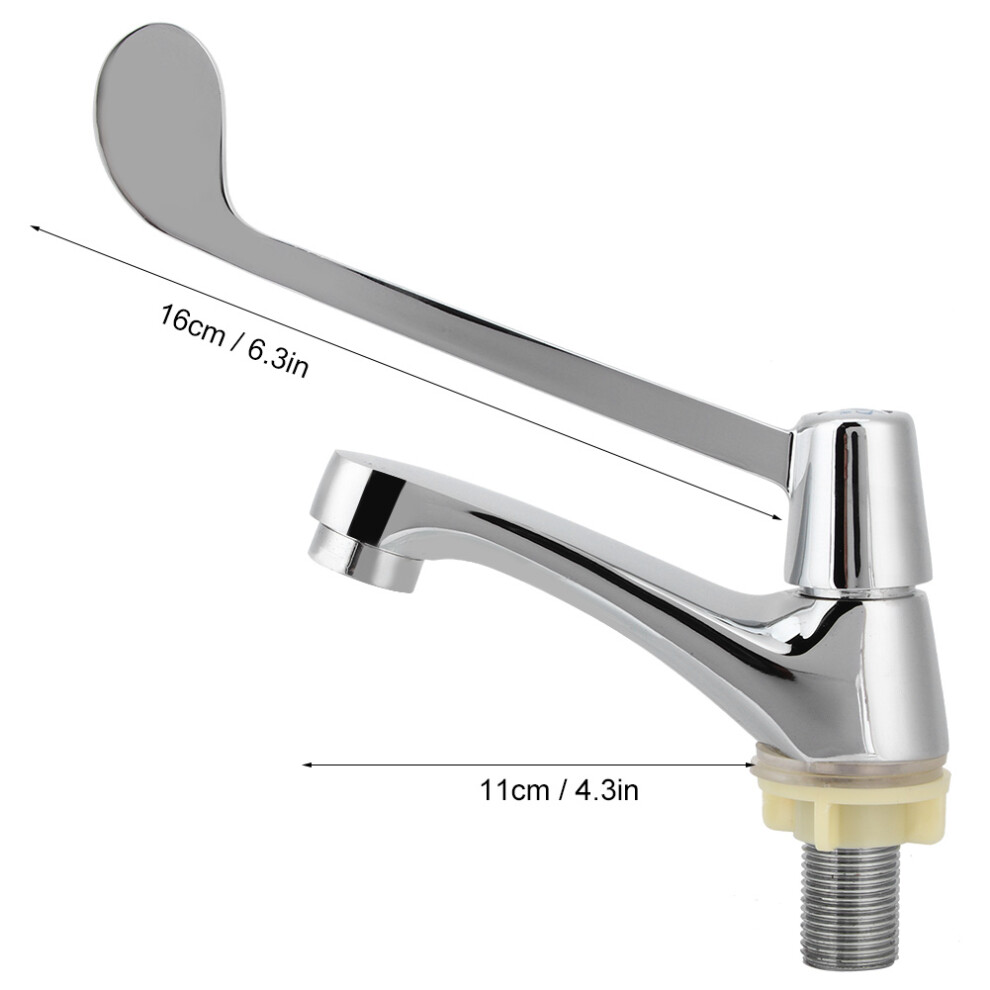 G1/2In Long Handle Medicine Single Cold Water Basin Faucet Tap For Hospital Laboratory 4241323870437